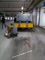 Hydraulic double cylinder thermoplastic paint preheater