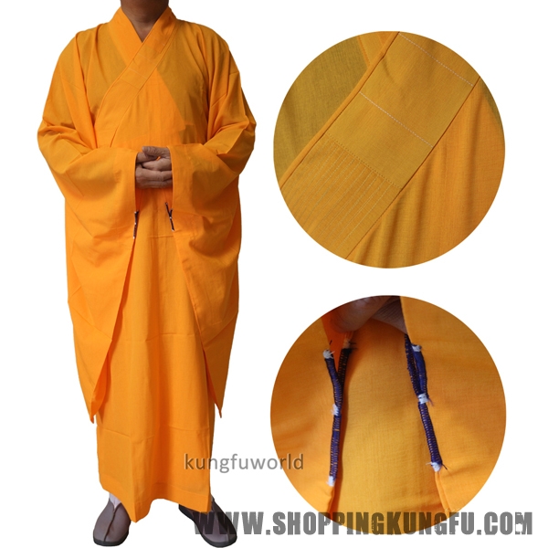 Top Quality Unisex Buddhist Monk Robe Zen Masters Haiqing Gown