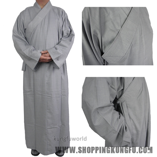 Jiaolin Robe Kung Fu Gown Unisex DGXIN Shaolin Temple Zen Buddhist Robe Monk ...