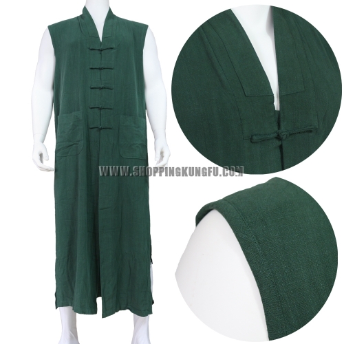 High Quality Cotton Long Vest for Shaolin Buddhist Monk Robe Meditation Uniforms