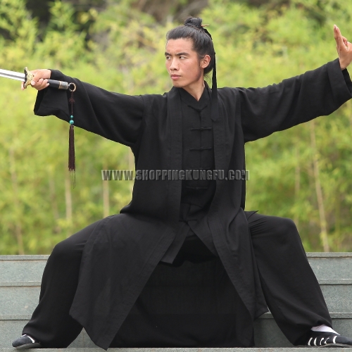3 Pieces Wudang Taoist Robe Tai chi Uniform Martial arts Kung fu Wing Chun Suit