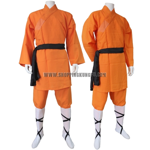 Popular Orange Polyester Shaolin Kung fu Uniform