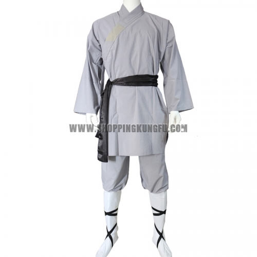 Gray Cotton Shaolin Uniform Martial arts Suit
