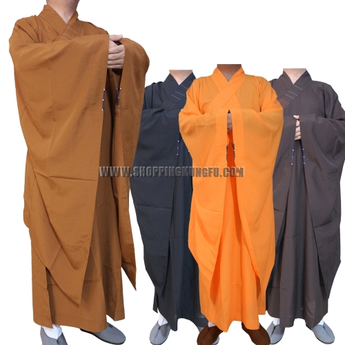 Extra-wide Sleeves Shaolin Buddhist Monk Dress Haiqing Robe Meditation Uniforms