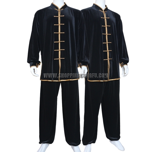 Winter Velvet Tai chi Uniforms Martial arts Kung fu Wing Chun Suit