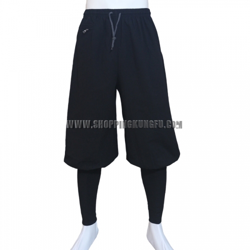 Black Cotton Buddhist Monk Shaolin Kung fu Trousers