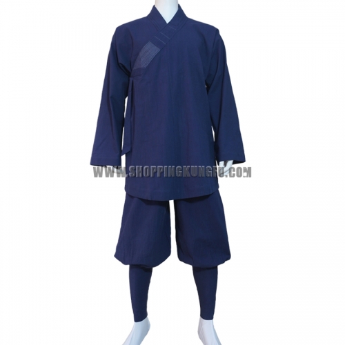 Cotton Buddhist Monk Shaolin Kung fu Suit Meditation Uniform Arhat Clothes