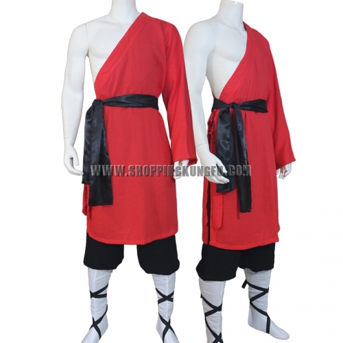 Men's Summer Shaolin Robe Kung fu Suit Warrior Monk Martial arts Uniforms