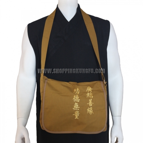 Buddhist Monk Bags Shaolin Backpack for Kung fu Suits Training Books Robes