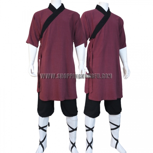 Summer Shaolin Monk Robe Kung fu Suit Wudang Tai chi Uniform 13 Colors Cotton