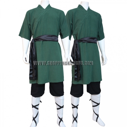 Summer Shaolin Kung fu Suit Chinese Wushu Gongfu Tai chi Uniform Thick Cotton
