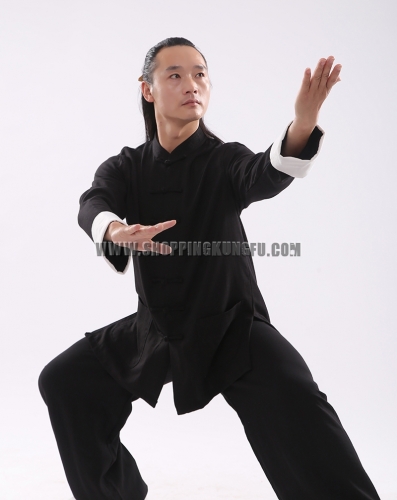 25 Colors White Cuffs Tai Chi Suit Kung fu Wushu Wing Chun Uniform