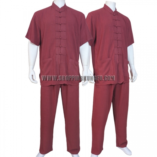 Cotton Chinese Kung fu Suit Wing Chun Tai Chi Uniform Martial arts Jacket Pants