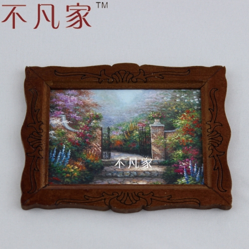 Doll house dollhouse miniature furniture mural