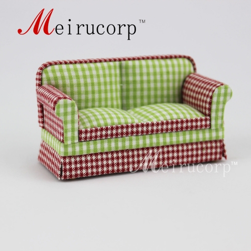 Fine 1/24 Scale Miniature Furniture Lattice pattern love seat