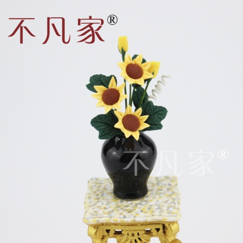 1:12 scale dollhouse Handmade Sunflower Mini flower