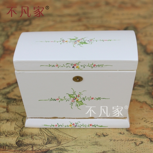 Dollhouses 1/12 scale miniature furniture Retro Hand painted Storage box