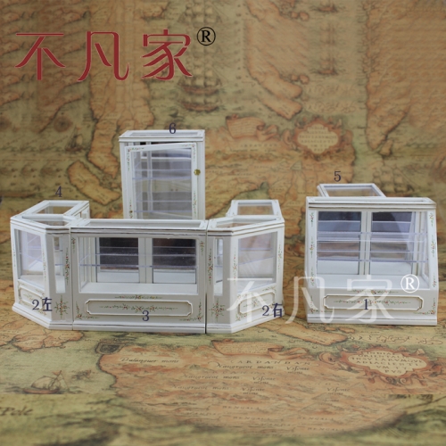 Dollhouse 1/12th Scale Miniature furniture Hand painted Store display cabinet set