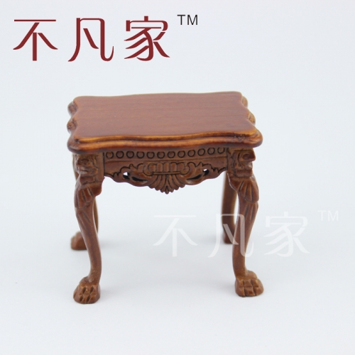 Dollhouse1/12 Scale Miniature Furniture carved classical table Flower shelf