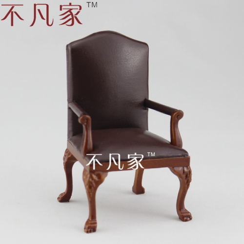 1/12th scale Miniature Hand carved admirable Armchair for Dolls house