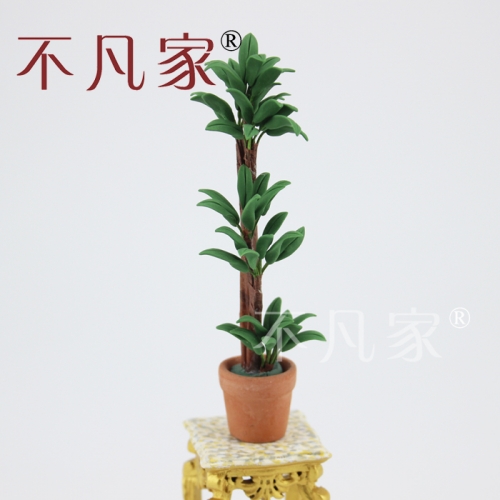 1:12 scale decorate Perfect Small trees Pot Model for dollhouse