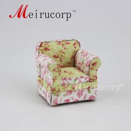 Fine 1/24 Scale Miniature Furniture Handmade Floral pattern chair