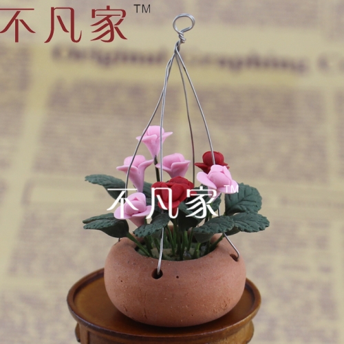 Free shipping 1:12 scale dollhouse decoration high quality beautiful gorgeous miniature flower