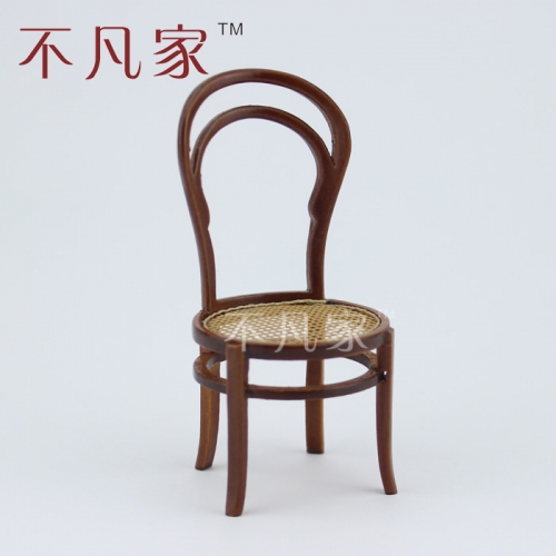 Dollhouse 1/12 scale miniature furniture Wooden hand made Reticular Chair