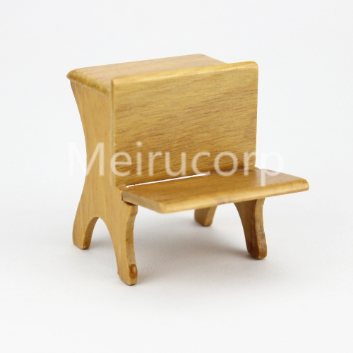 Doll house 1/12 scale miniature furniture Outdoor wooden folding chair 12289