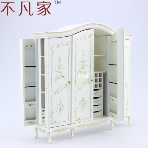 dollhouse  1:12 scale Fine  special offer  miniature furniture white painted cabinet