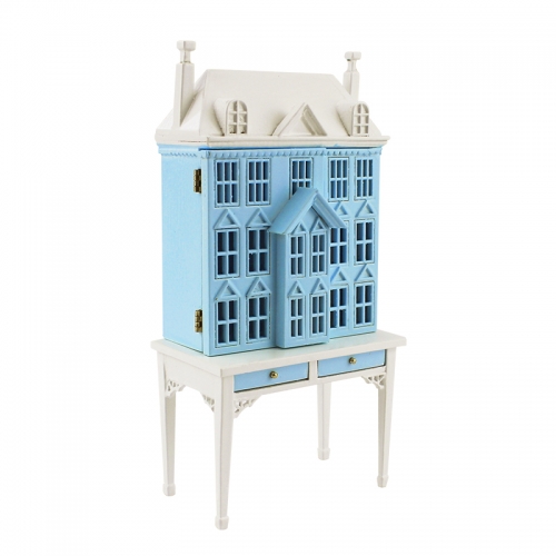 Meirucorp Blue 1/144 Scale Doll House Sit 1/12 Scale Miniature Table