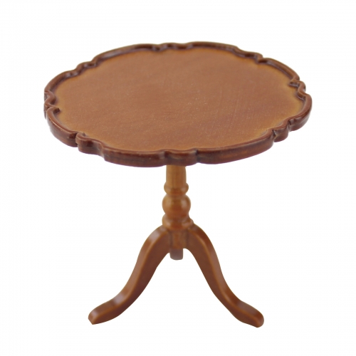 1/12 scale Dollhouse miniature furniture Handmade Walnut Round table