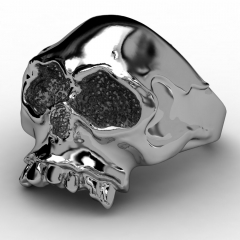 EVBEA Newest Steel Soldier Stainless Steel World Dictator Ring New Designed Cool Skull Fashion Jewelry Titanium Steel Ring