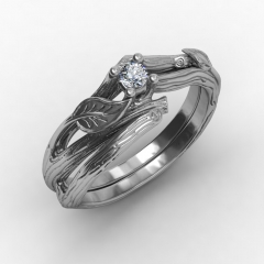 Punk Style Ring Wedding Ring Set Silver Punk Rings Jewelry for Women