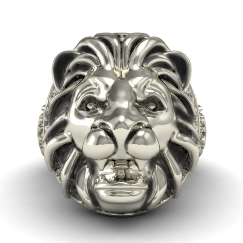 EVBEA Animal Lion Bague Pour Hommes Bikers Bague Bague En Argent Pour Homme Bijoux De Mode Comme Cadeau Pour Garçon Ami Et Pères