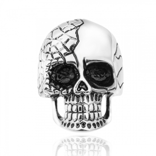 Black Friday Tattoo Hip Hop Rock Silver Punk Skull Big Adjustable Bikers Motorcycle Rings Men's & Boys' Jewelry