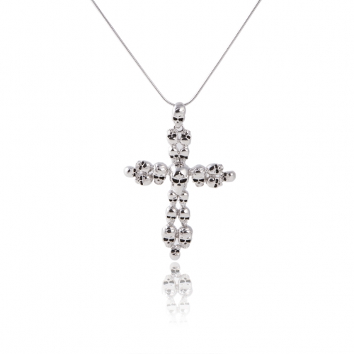 Party Skull Crucifix Punk Cross Necklace Long Choker for Men's Imported Female Accessories