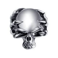 Hip Hop Bijoux Wholesale Men Jewelry Punk Dragon Claw Biker Rings Skull Couple Jewelry Accessories
