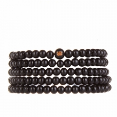 EVBEA Antique Jewelry Black Jujube Buddha Bracelet Yoga Wooden Beads Mala Charm Beads Bracelets For Men Women Jewelry Easter