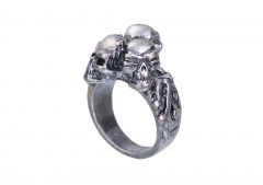 EVBEA Punk Rings Cool Hell Death Skull Ring Man Never Fade Punk Biker Man's High Quality Ring