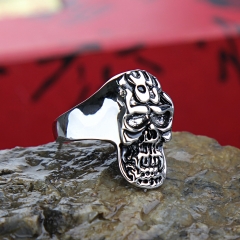 Stainless Bull Unique Engagement Part Ring