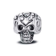 Punk style skull fashionable adjustable ring for men