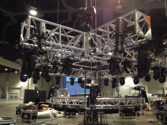 50mm Diameter Tube Aluminum Stage Roof Used Lighting Truss For Concert