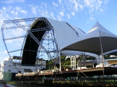 50mm Diameter Tube Aluminum Stage Roof Used Lighting Truss For Concert