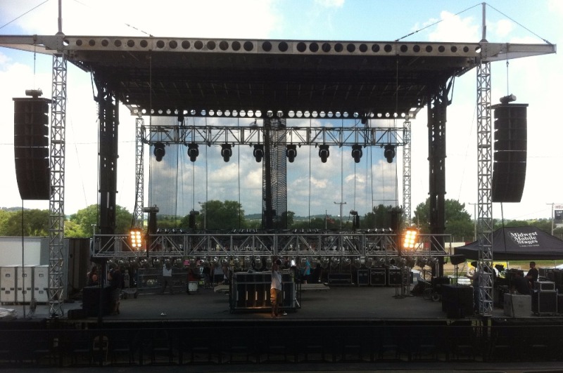 50mm Diameter Tube Aluminum Stage Roof Used Lighting Truss For Concert