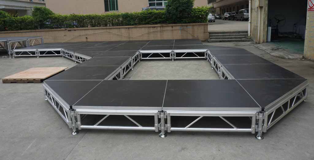 Factory Producing And Selling Adjustable Stage Height Customize Size Aluminum Portable Stage
