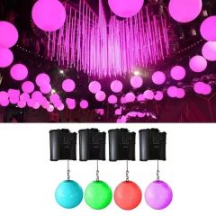 Guangzhou Juchen stage Club Bar Wedding Shopping Mall Led DMX512 Lift Colorful Ball Lights Kinetic Lighting