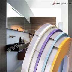 China manufacture Italy pvc edge banding plastic window edge trim for 5mm thick pvc edge banding