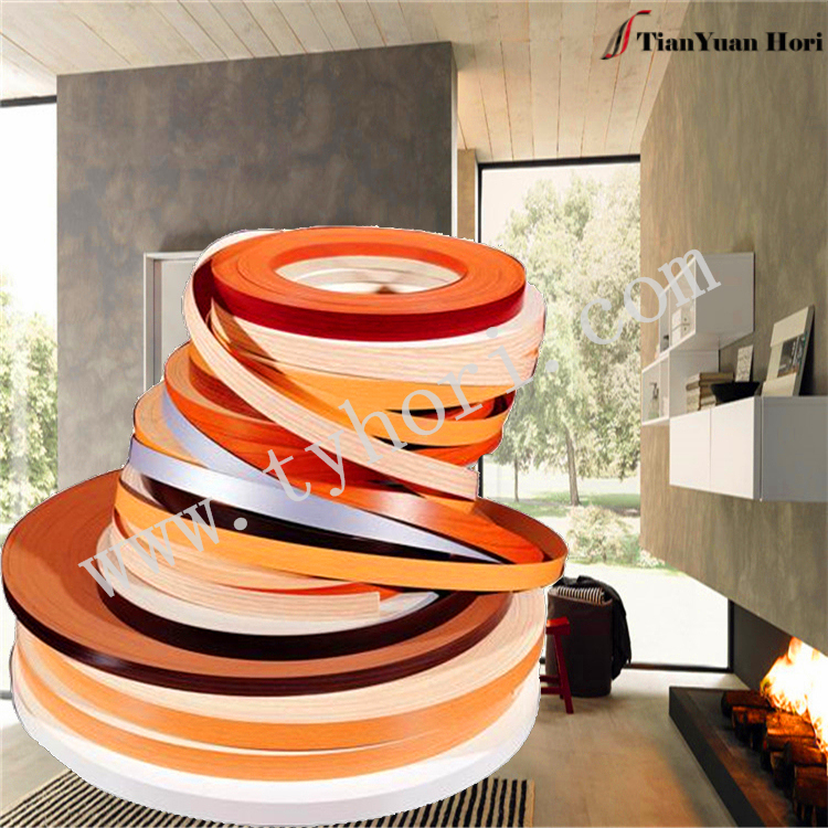 fashion design simple chrome trim vinyl tape mdf for furniture wood grain edging strips