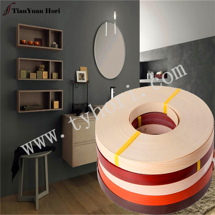 new china products for sale ebony furniture edging strip 0.4mm wood grain pvc edge banding